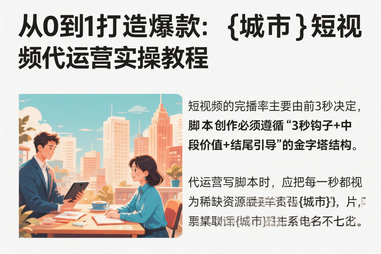 从0到1打造爆款:南京短视频代运营实操教程