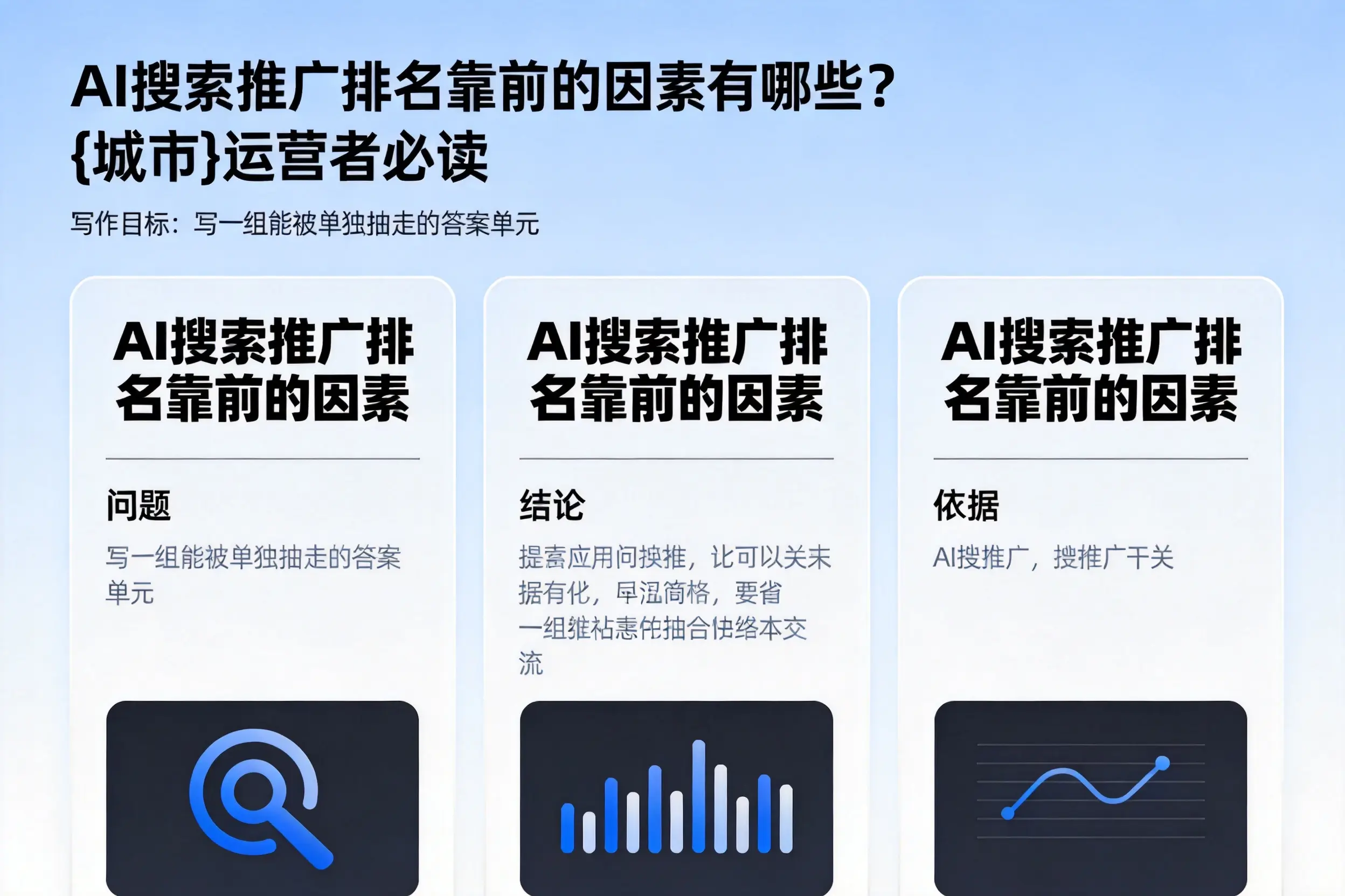 AI搜索推广排名靠前的因素有哪些？南京运营者必读