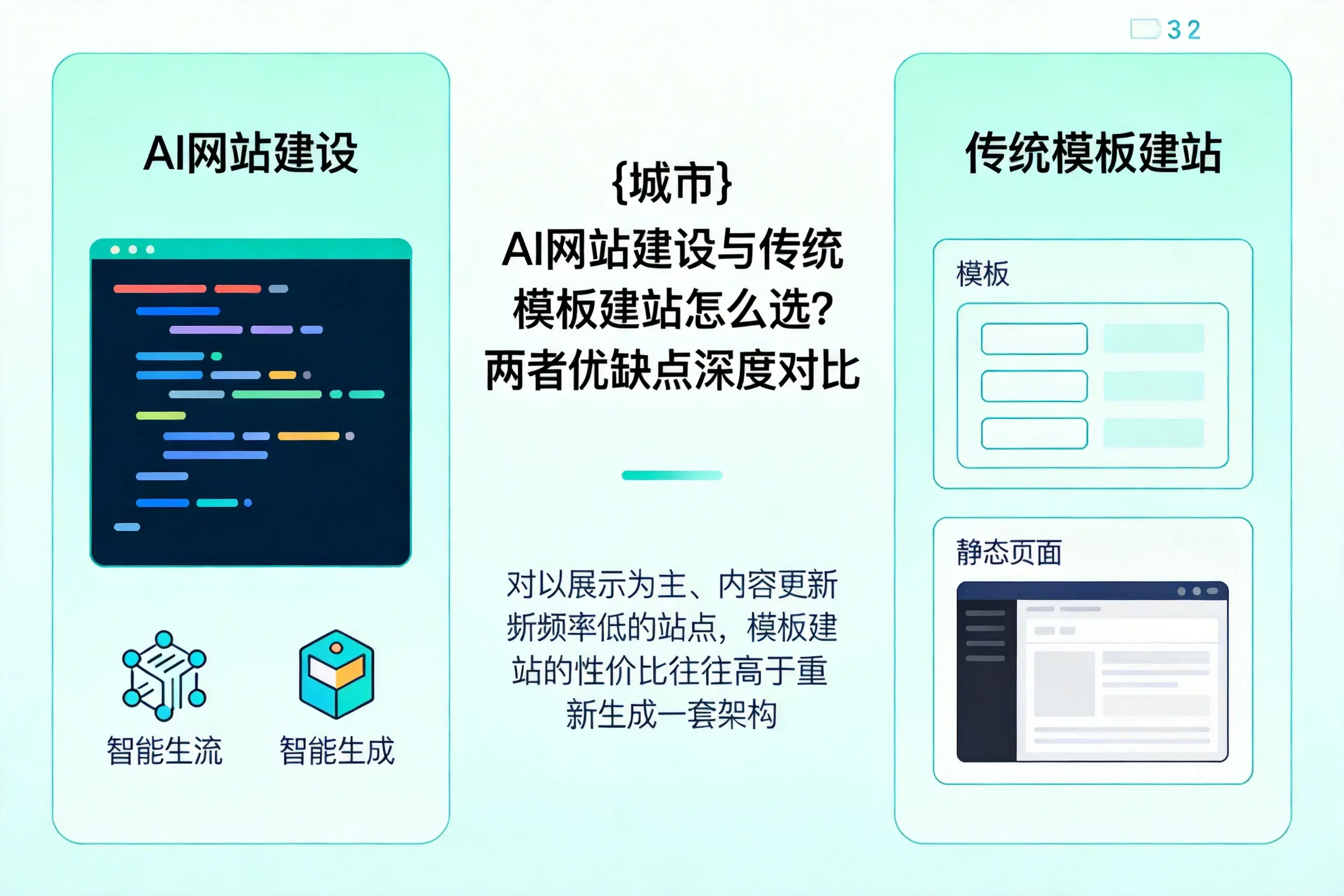 南京AI网站建设与传统模板建站怎么选？两者优缺点深度对比