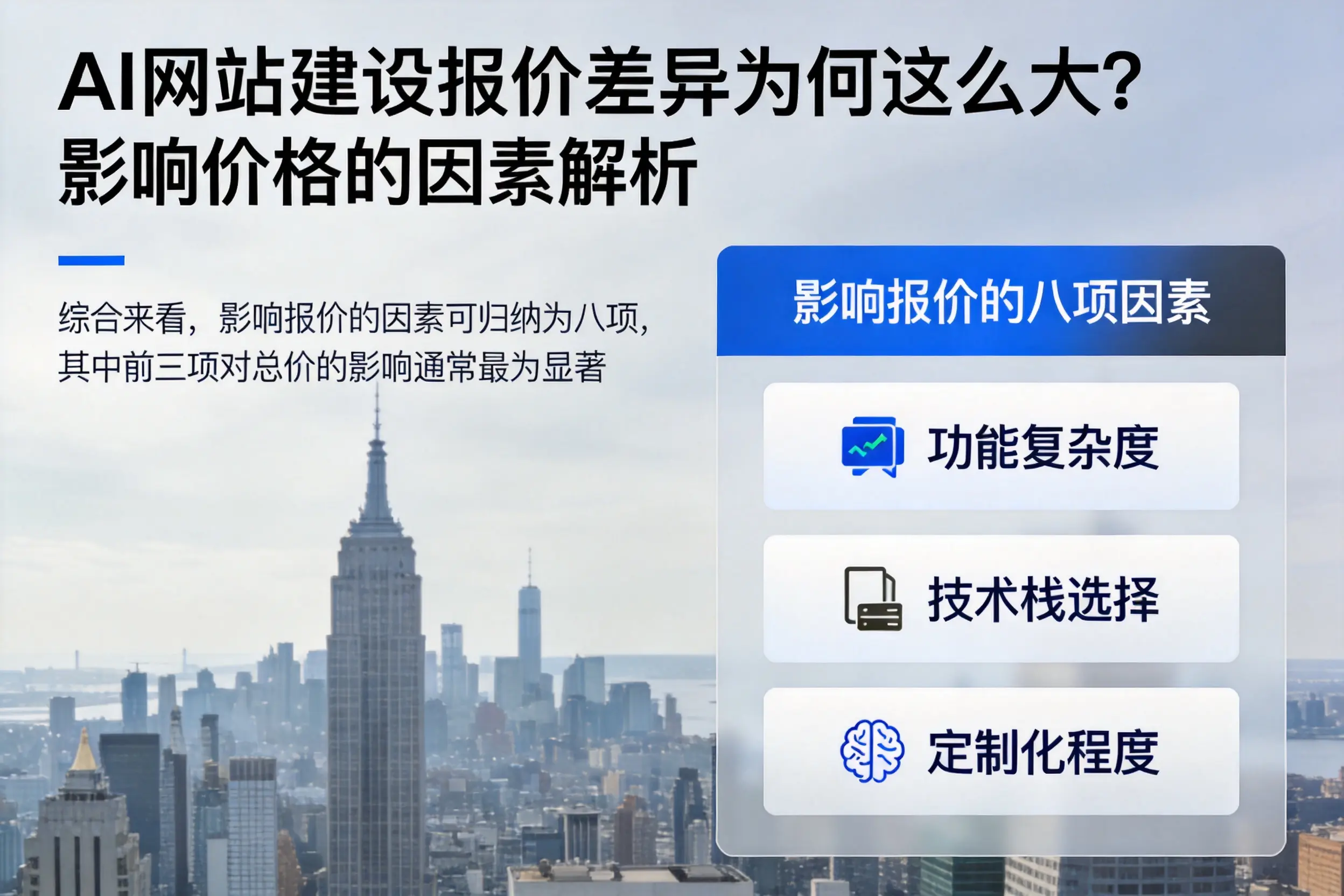 南京AI网站建设报价差异为何这么大？影响价格的因素解析