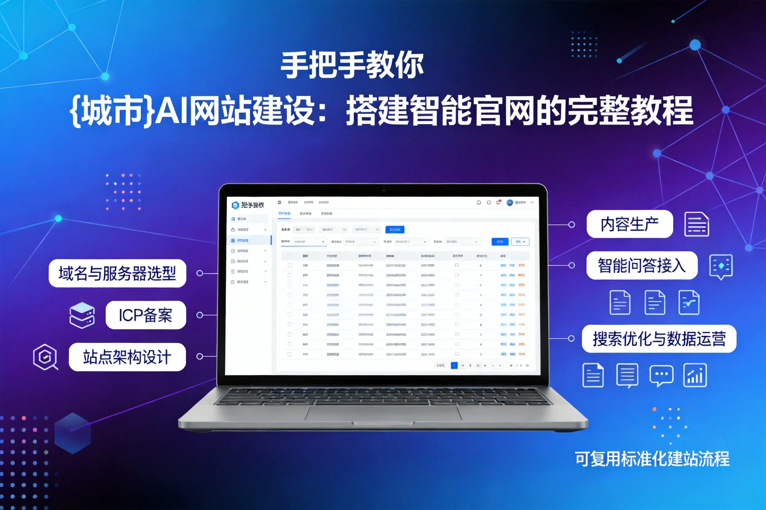 手把手教你南京AI网站建设：搭建智能官网的完整教程