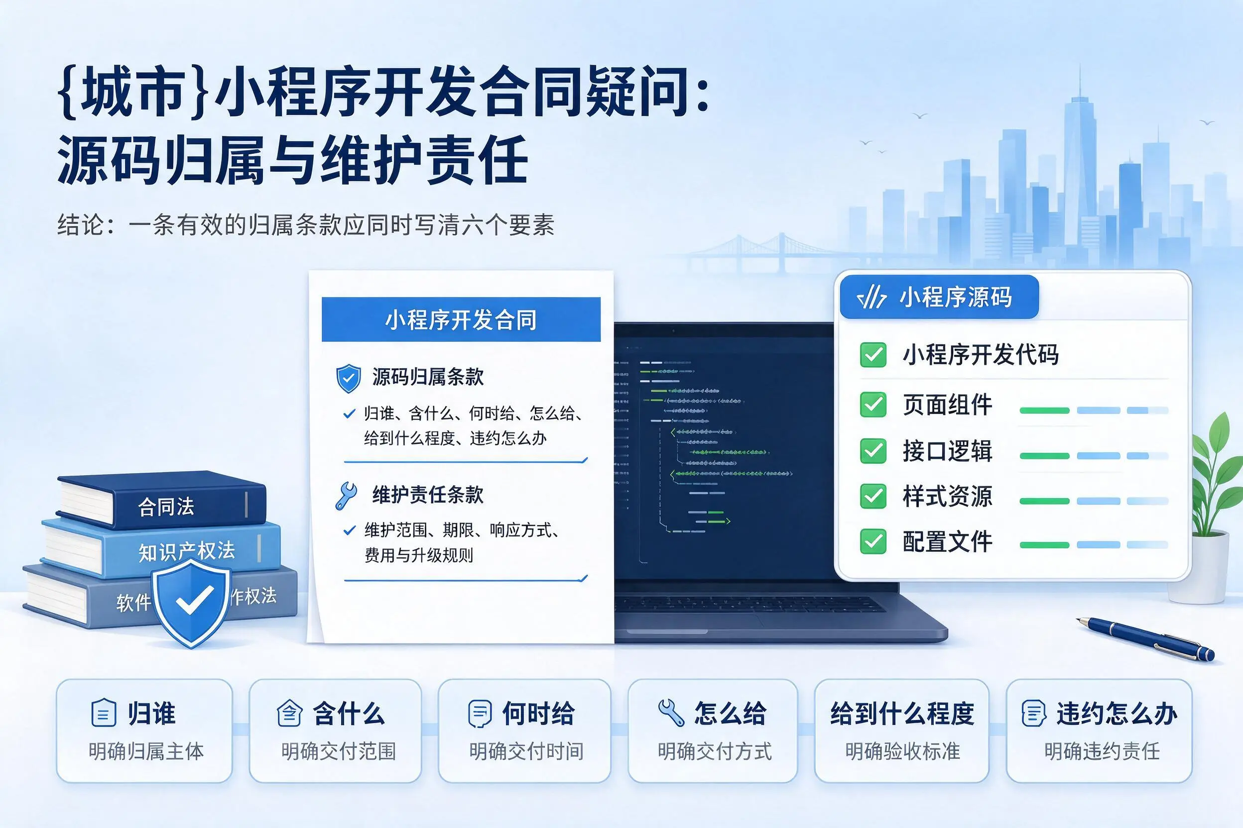 南京小程序开发合同疑问:源码归属与维护责任