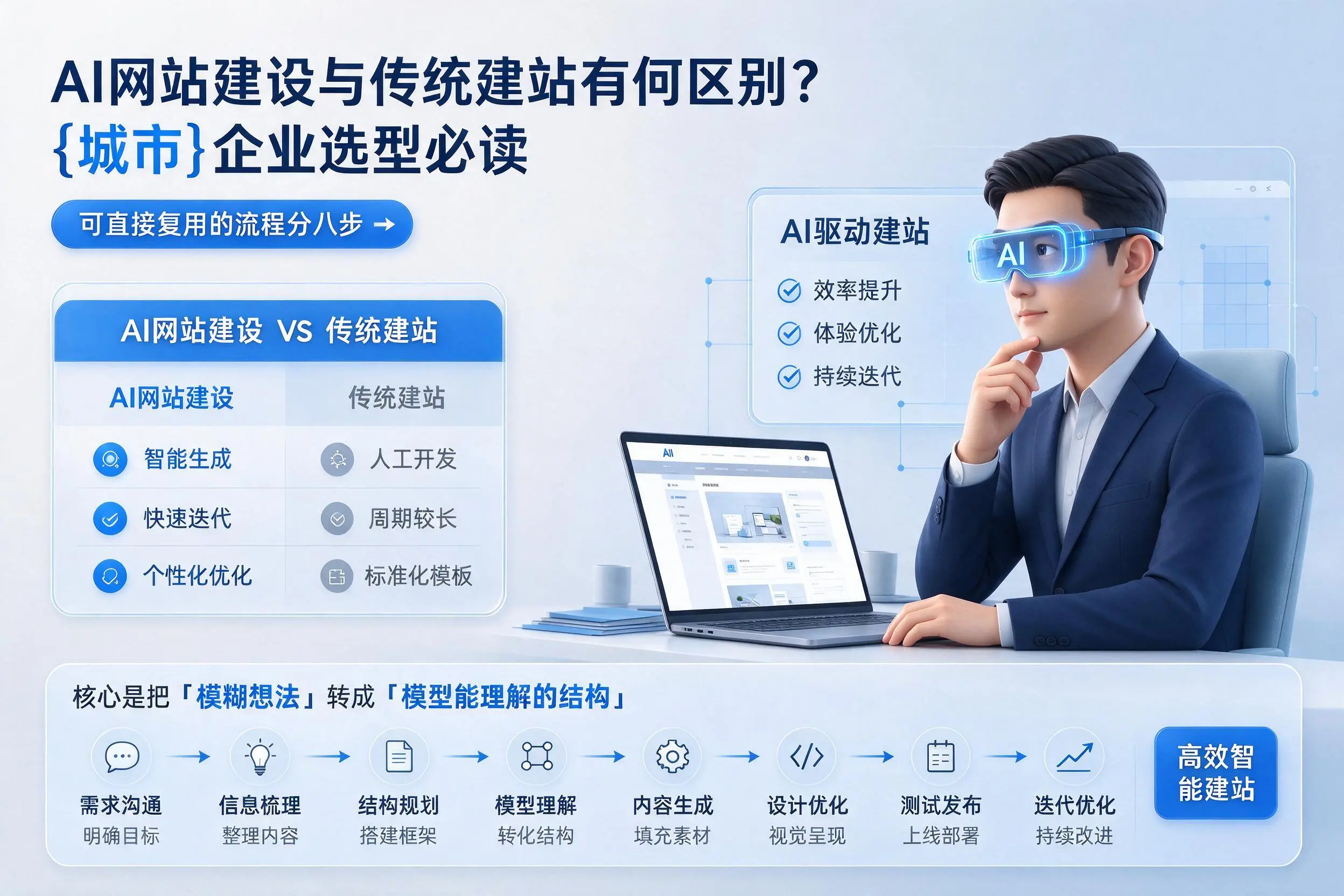 AI网站建设与传统建站有何区别？南京企业选型必读