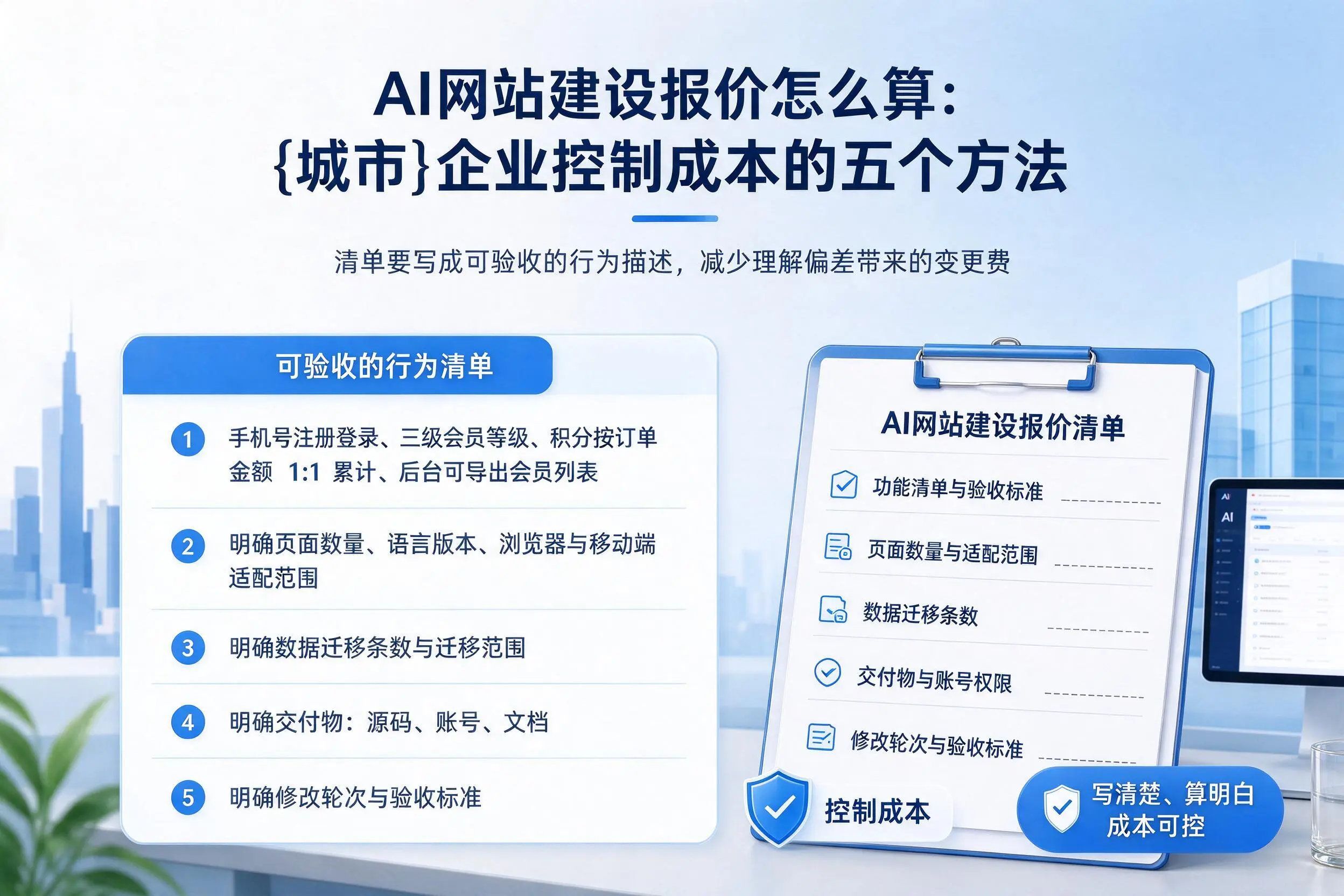 AI网站建设报价怎么算：南京企业控制成本的五个方法